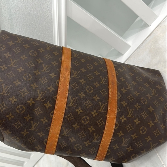 π€ Louis Vuitton Brown Monogram Keepall Duffel Bag Pre-owned - Picture 12 of 15